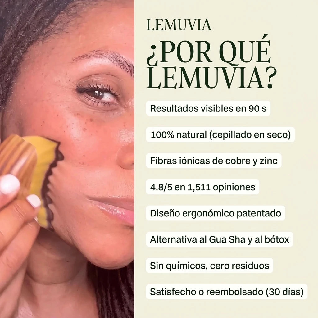 Cepillo linfático facial Lemuvia