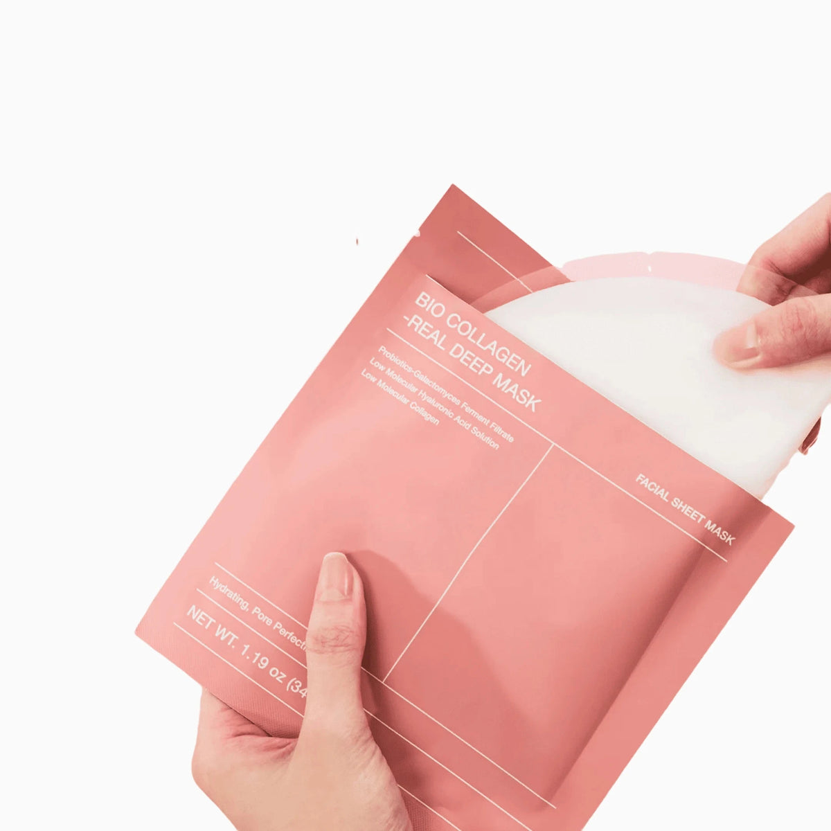 Mascarilla de bio-colágeno: hidratación intensa